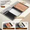 304 Stainless Steel Kitchen Sink Large Silver Single Slot Above Counter or Udermount Sinks Vegetable diswashing Basin 2