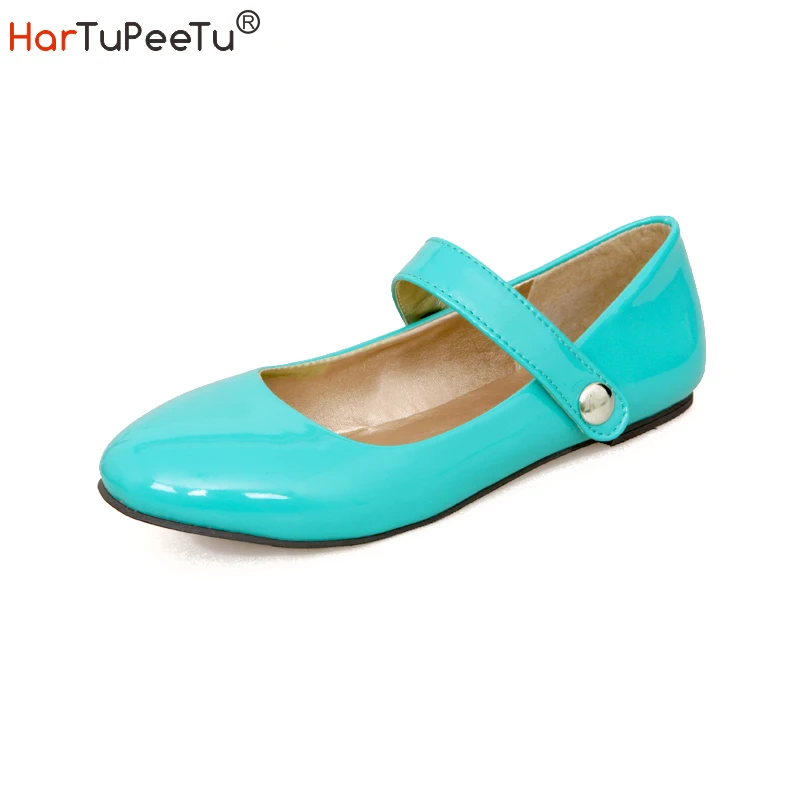 Girls Flats 2022 Spring Summer Patent Leather Women Mary Jane Shoes