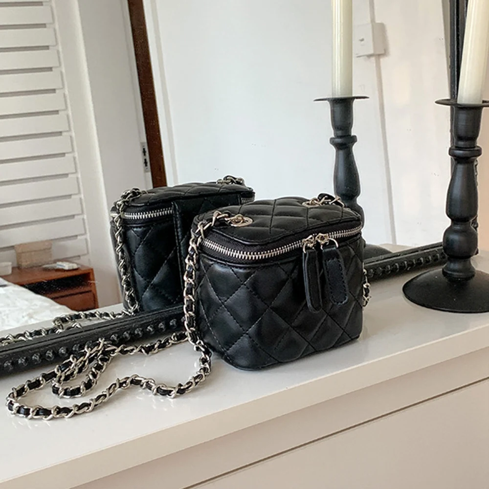 

Mini Lingge Shoulder Bag Luxury Designer Bags for Women 2023 Fashion Chains Crossbody Bag Box Handbags Lipstick Coins Purses New