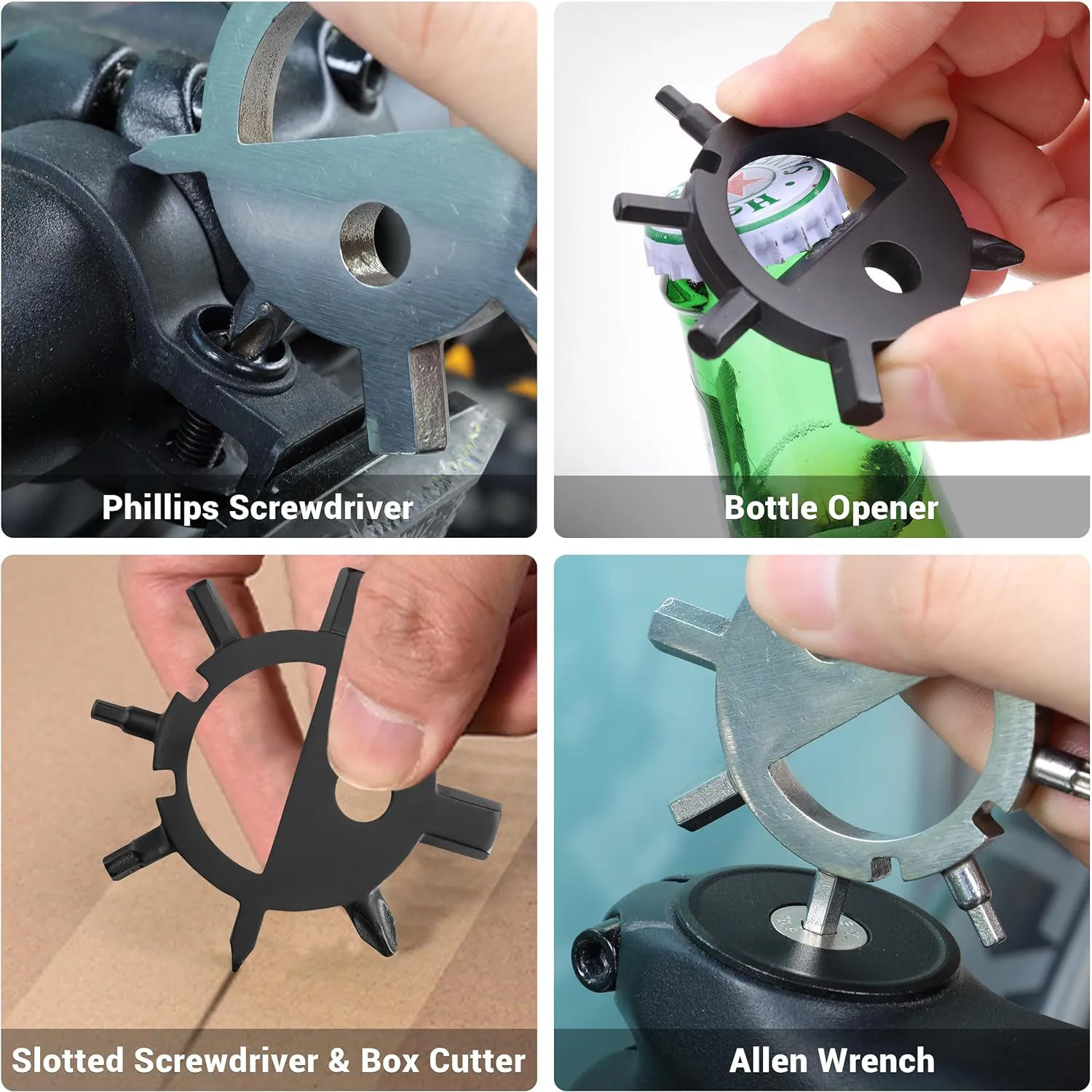 1 조각 12 기능 멀티 도구 스크루 드라이버 휴대용 자전거 수리 Multitools 스크류 드라이버 Allen Key Outdoor EDC Tools