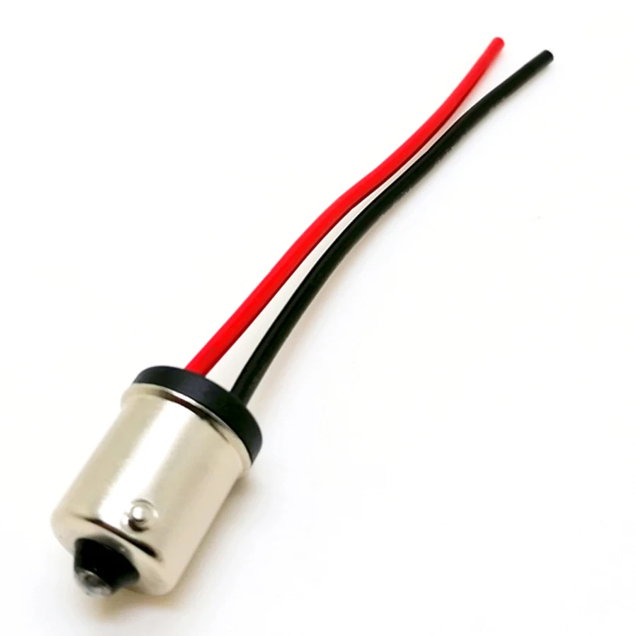 P21W Adapter Socket Connector 2Pcs Male Plug Extended Wire For Car Reversing Lamp socket connector plug adapter