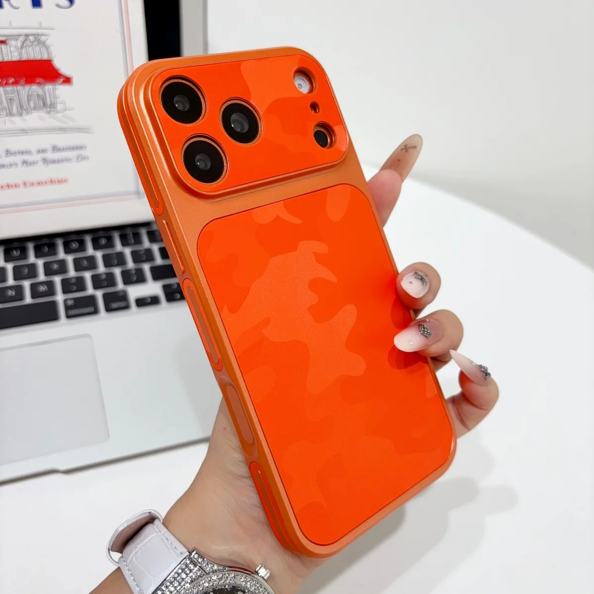 Military Style Dazzling Camouflage Pattern Laser Phone Case - Army Camo Shockproof Cover