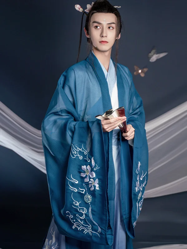 New Modern Hanfu Man Chinese Traditional Dress Kimonos Tang Dynasty Style  Childe Hanbok Handsome Cosplay Archaic Samurai Uniform - AliExpress