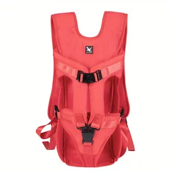 Adjustable Hands-Free Pet Carrier Backpack - M (Red)