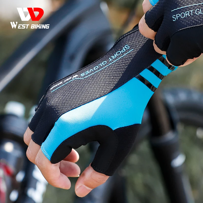 BIKING-guantes de Ciclismo de medio dedo para hombre y mujer, manoplas para bicicleta de montaña gimnasio, antideslizantes, para verano - AliExpress Deportes y entretenimiento