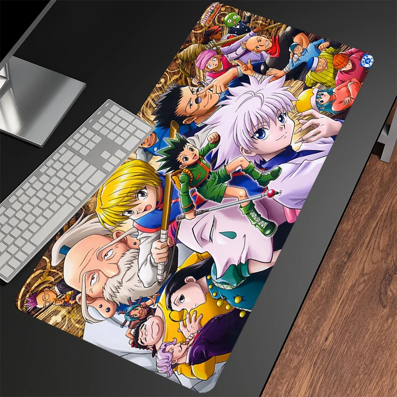 

Gamer Mousepad Hunter X Hunter Mouse Pad Large Mouse Mat Natural Rubber Desk Rug PC Desk Mats Design Mousepads 100x50cm