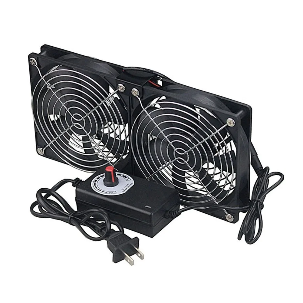12CM Large Air Volume Exhaust Fan 110-220V Cabinet Computer Graphics Card Router Cooling Base Adjustable Speed 8 specifications
