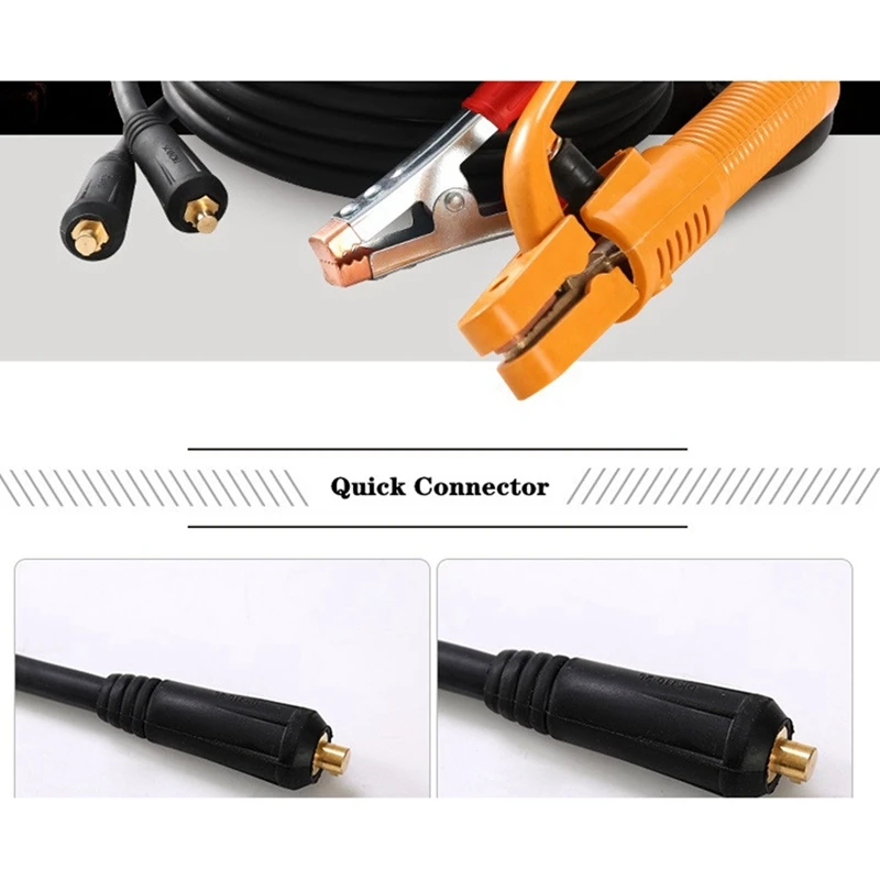 300A Groud Welding Earth Clamp Clip Set For Mig Tig ARC Welding Machine Electrode Holder Cable + Earth Clamp Cable