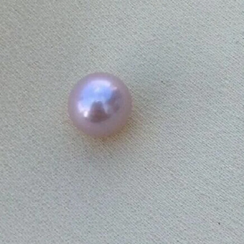 One Piece 7-8mm South Sea Lavender Loose Pearl Half Drilled Using in Many Ways