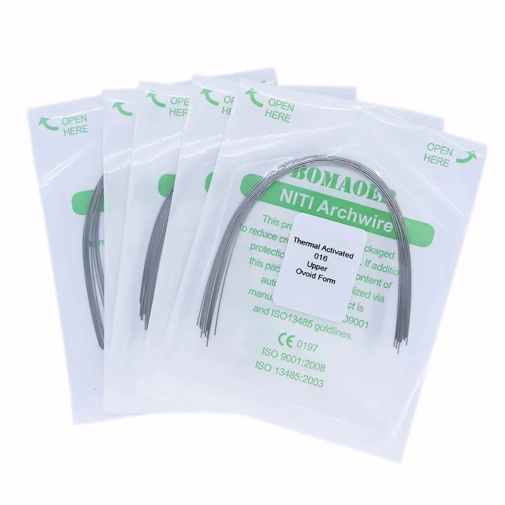 

Dental Dentistry Niti Orthodontic Wire 5 Packs Archwire Round Thermal Activated Orthodontics Arc Arches Wires Dentist Materials