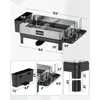 Dish Drying Rack, Premium 304 Stainless Steel Dish Racks for Kitchen Counter, Drainer & Drainboard Set with Adjustable Spout 2