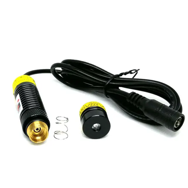 Modulo Laser Croce 200mW 650nm Rosso - Con Supporto E Alimentatore Per Proiezioni