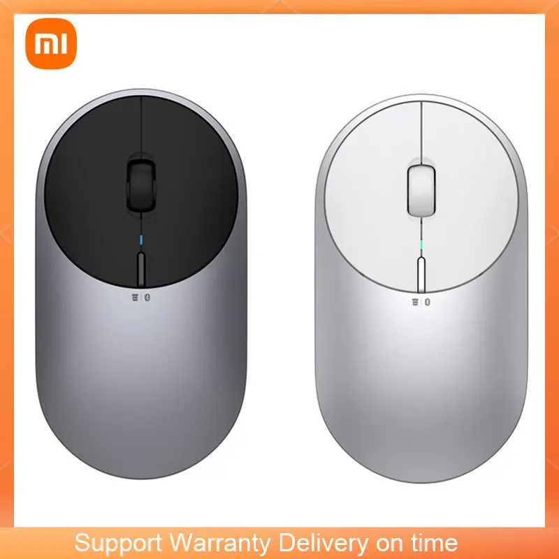 

Xiaomi Mijia Portable Bluetooth Mouse 2 4-DPI 4000 2400 1800 1200 RF 2.4GHz USB receiver Aluminium Metal Windows 10 Android