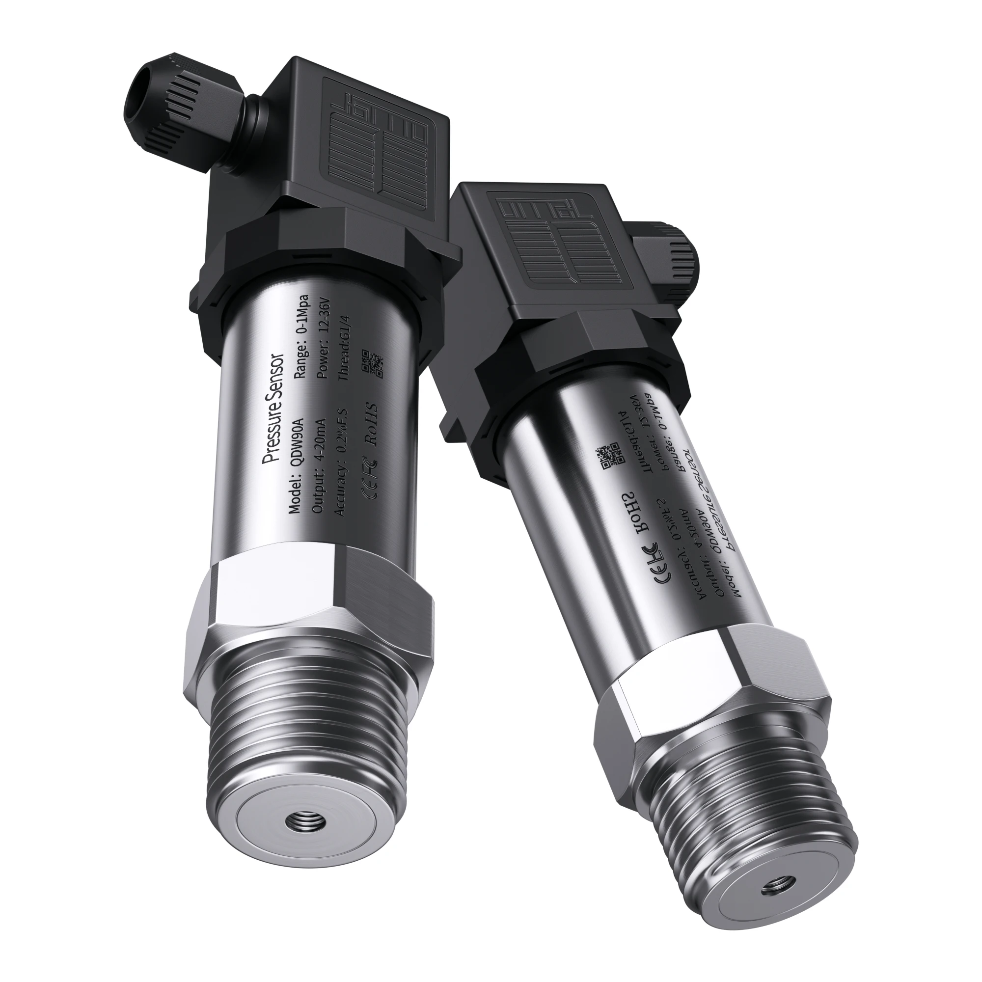 Pressure Transmitter Hydraulic 4 20mA 0-10V RS485 Differential Pressure Sensor Gauge G1/4 NPT1/4 12-36V 0-1bar 10bar 16bar 60bar pressure sensor