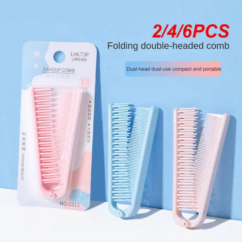 

2/4/6PCS Deformers Subject Afro Pick Help To Level Off Frizz Straight Hair Brush Professional Salon Barber