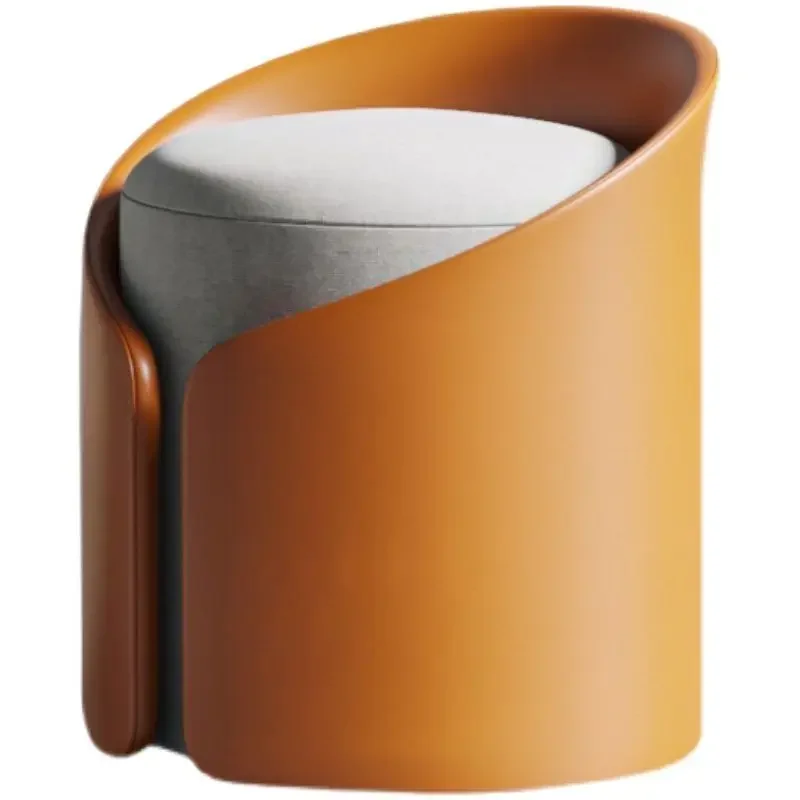 

Vanity Stool Modern MakeupCreative Low Stool ,Leather & Flannel Stool for Dressing Table , Bedroom Makeup Room