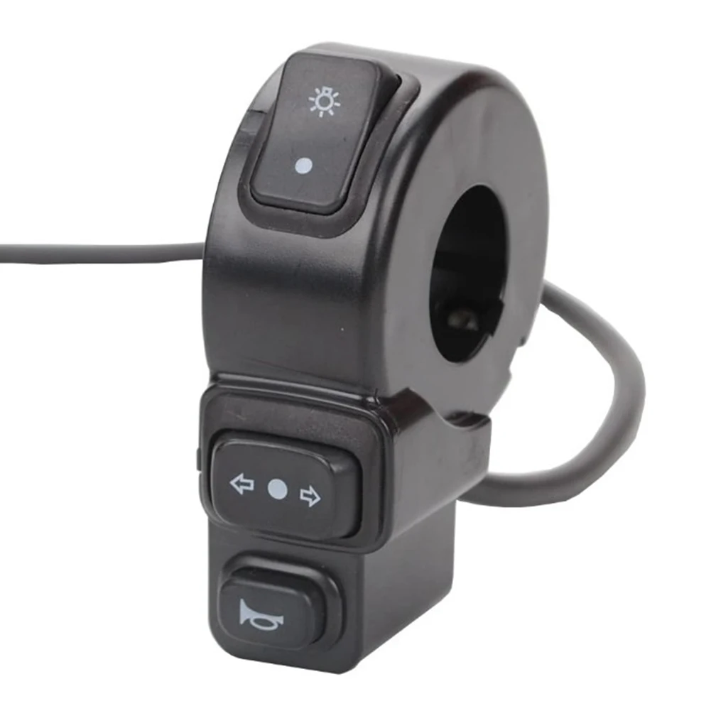 DC12V 3 en 1 interruptor de motocicleta ATV Quad faros señal de giro bocina botón de encendido/apagado para bicicleta Scooter ATV para manillar Honda