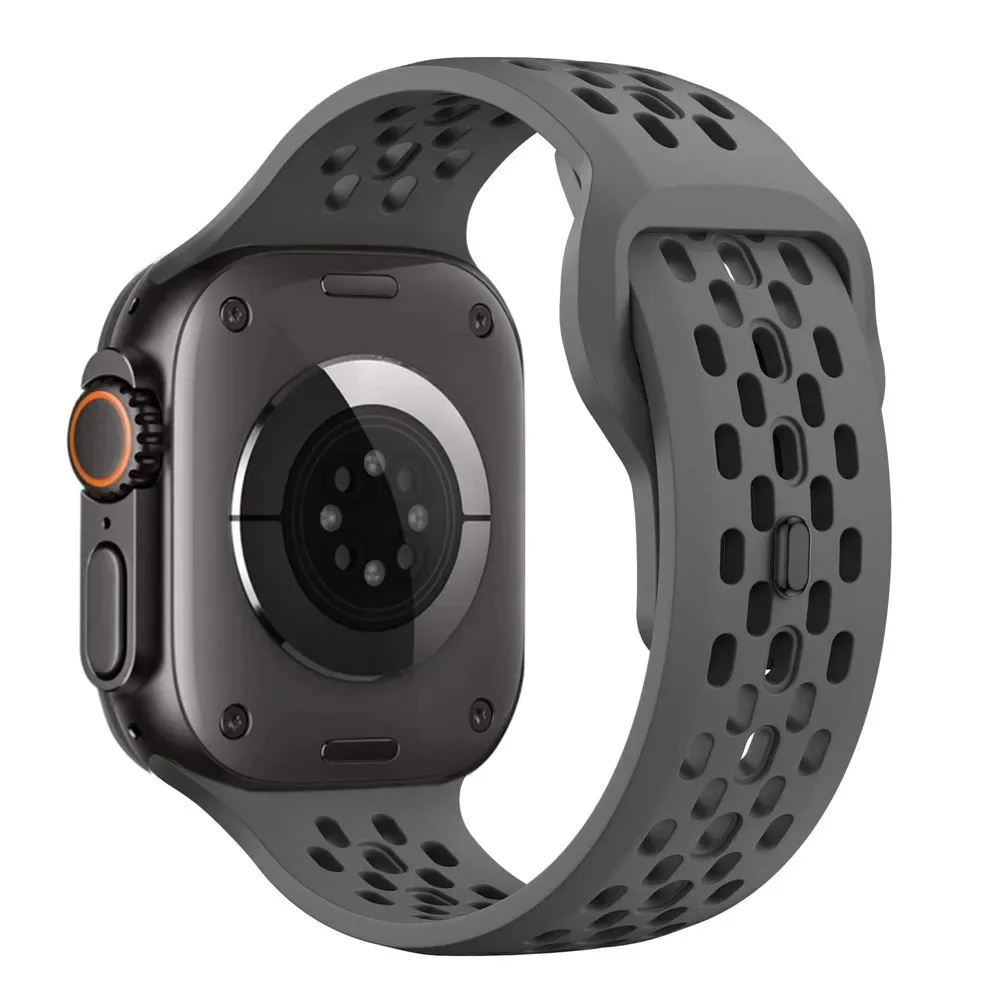 ตัวเลือกสินค้า สายซิลิโคน Apple Watch ยืดหยุ่น ระบายอากาศดี สำหรับทุกรุ่น