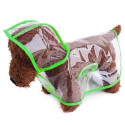 Pet Supplies Dog Raincoat Pet Hooded Waterproof Jacket Clothes Pets Dogs Puppy Rain Poncho Transparent Rainwear Raincoat