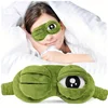 3D Sad Frog Sleep Mask Natural Sleeping Eyeshade Cover Shade Eye Patch Women Men Portable Blindfold Travel Eyepatch Xmas GIft 6