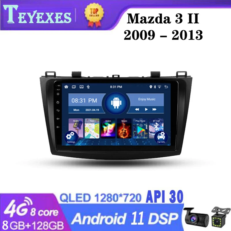 

TEYEXES For Mazda 3 II For Mazda3 BL 2009 - 2013 Car Radio stereo Multimedia Video Player Navigation GPS Android 11 2 Din 2din