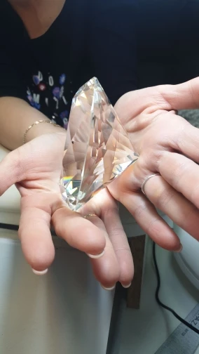 100mm Crystal Large Diamond Romantic Colors Big Glass Diamond Party Decoration Home Decoration Ornaments Party Christmas Gifts