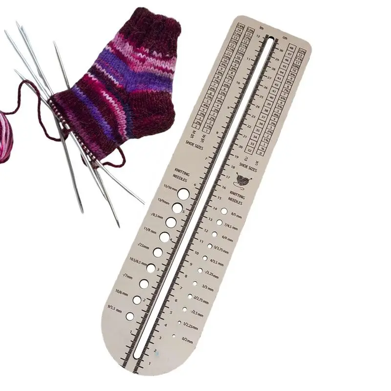

Инструмент для измерения носков блокировщик Вязание профессиональные инструменты для игл Малый многофункциональный манометр носки бытовые блокировщики для шитья
