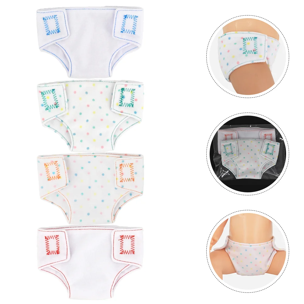 

Doll Diapers Underwear Animal For 18Inch &43cm Baby Reborn Diapers Underwear Underpants Baby Doll Accessories