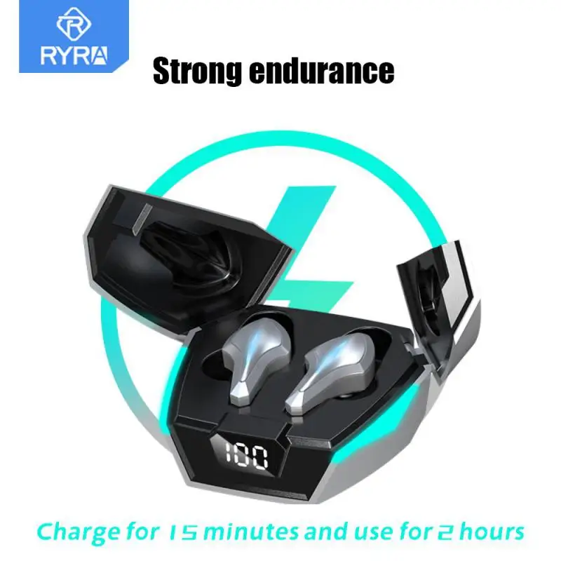 

RYRA Bluetooth Earphone Touch Control Wireless Headphone Gamer Headset TWS Noise Cancelling With Microphone Music Sports Earbuds