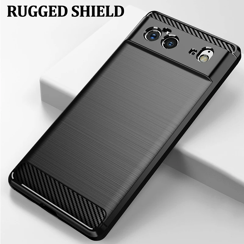 Carbon Fiber Shockproof Silicone Case