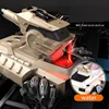 RC Tank Shooting Water Bullets 2.4Ghz Sensing Remote Control Vehicle LED Light Realistic Sounds & Music Spray For Kids Gift 3
