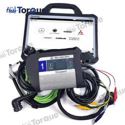 for MB Star C4 Multiplexer Xentry PK C5 C6 SD Connect C4 for Benz Car Truck Bus Diagnostic Tool+CF D1 Portable Tablet