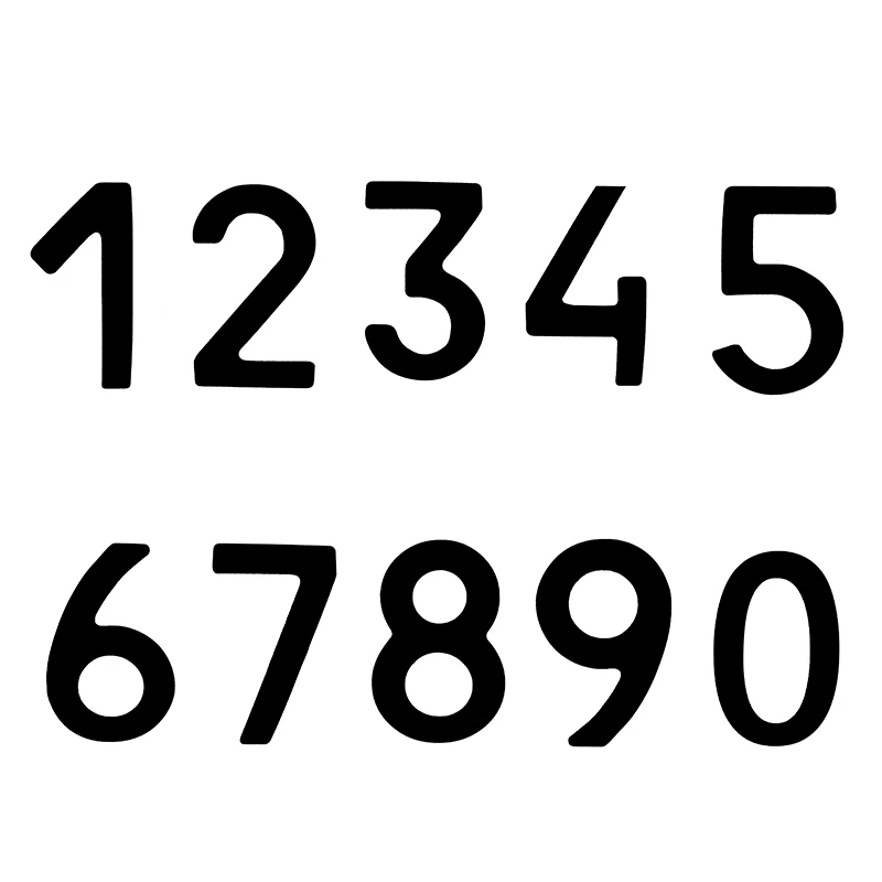 

V1156 # Numbers 0123456789 Helmet Racing Vinyl Decals Motorcycle Accessories Sticker