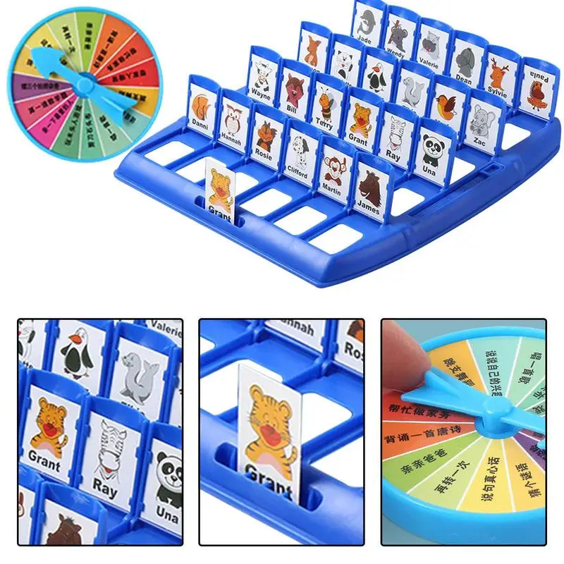 Quem eu sou jogo educacional jogos de tabuleiro para crianças 48 pces criança  jogos de tabuleiro jogo de tabuleiro brinquedo melhorar a lógica das  crianças personagem folha - AliExpress