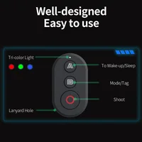 НОВЫЙ беспроводной Bluetooth-пульт дистанционного управления Action 5/4 с ремешком на запястье, функция масштабирования, пробуждение одной кнопкой для камеры DJI Osmo Action 5/4 — изображение 3