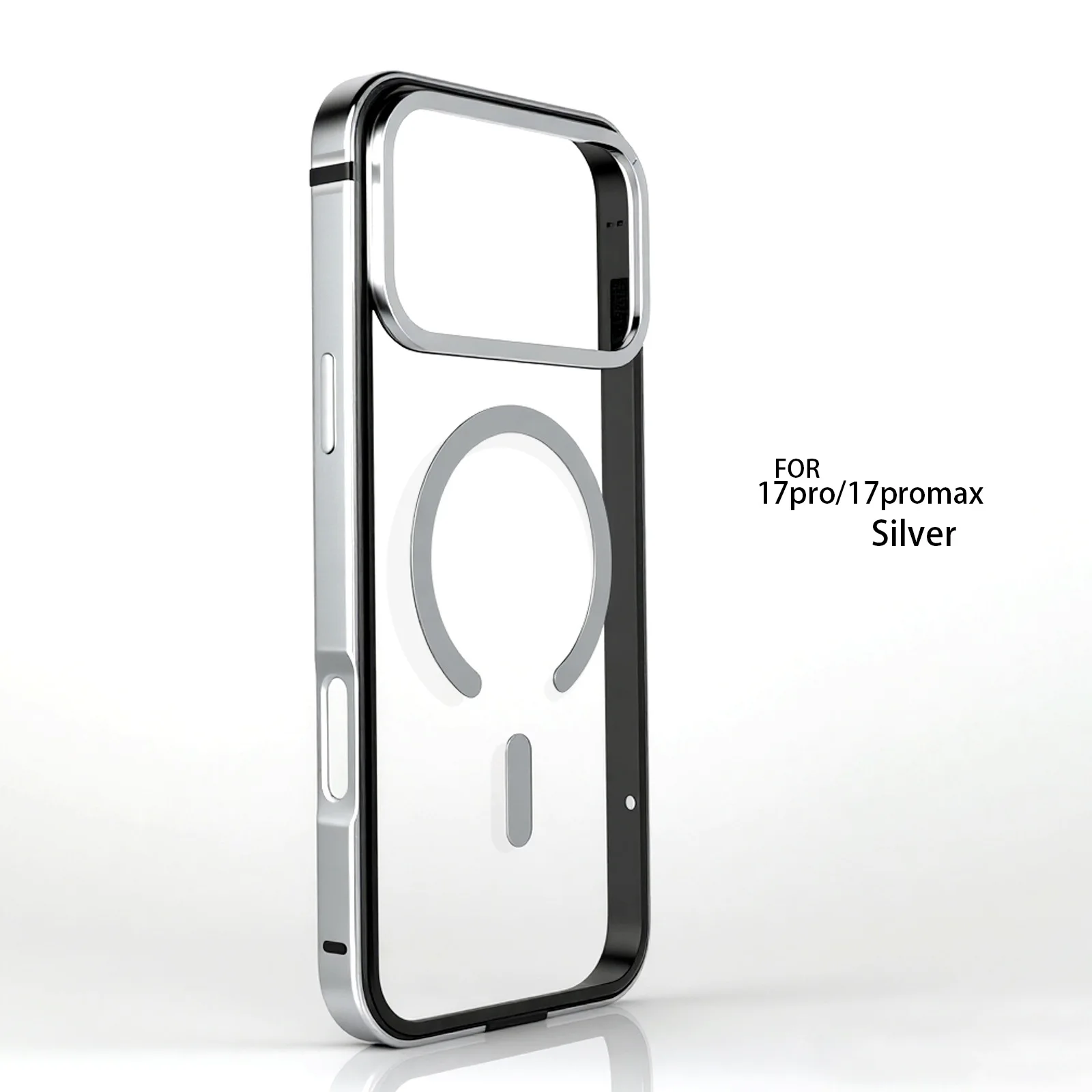 Premium Metal Frame Phone Case with MagSafe Magnetic Charging and HD Backplate Protection