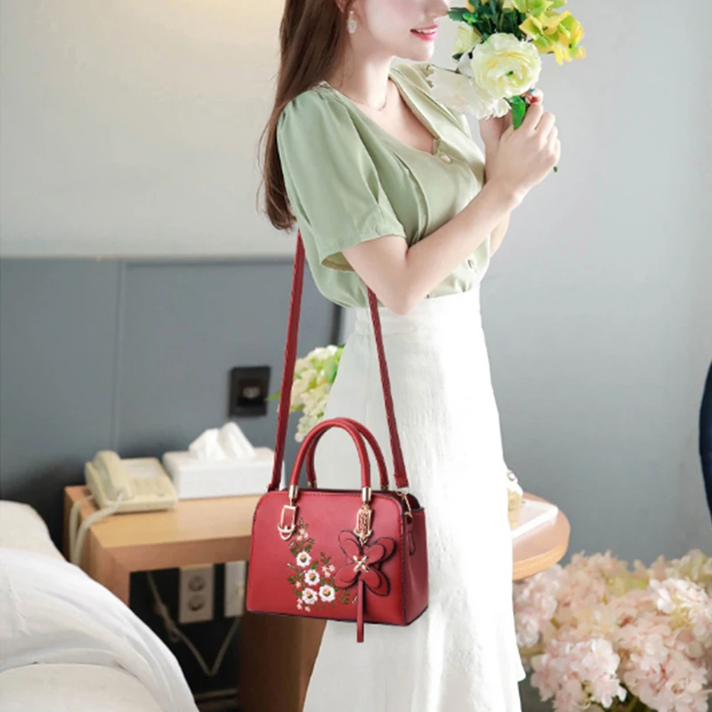 حقائب يد نسائية فاخرة، مصنوعة من الجلد الصناعي، بت...