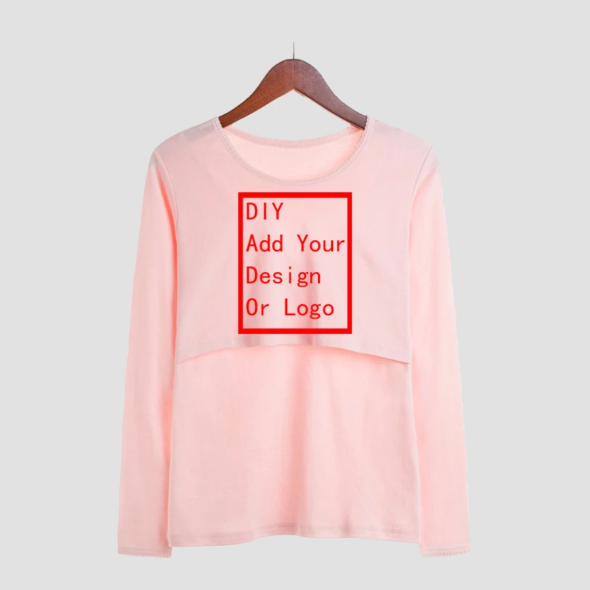 Maternity Paw Cat Dog Love Print Clothes Breastfeeding Tops Blouse