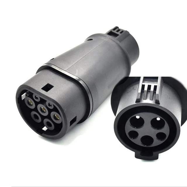 4X EVSE EV Adaptor 32A J1772 Type 1 To Type 2 Plug EV Adapter, Electric Cars Vehicle Charger Charging Connector 2
