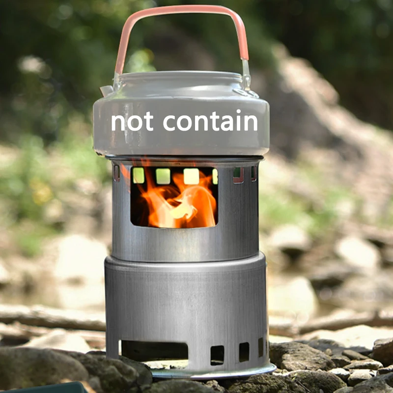 

Lightweight Wood Burner Stove Lightenup Camping Stove Portable Stainless Steel Outdoor Camping Hiking Cooking Picnic BBQ