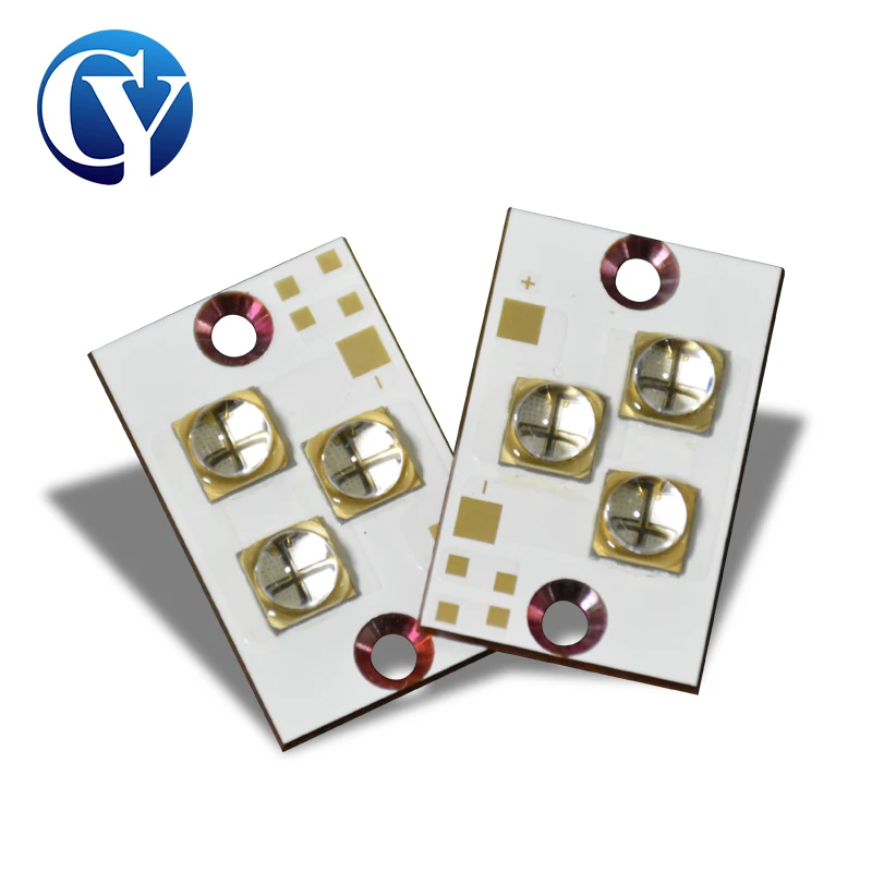 30W UV LED Light Curing Lamp Module 6565 365nm 385nm 395nm 405nm 3D Label Inkjet Printer Glue Resin Bottle Ink Curing PCB
