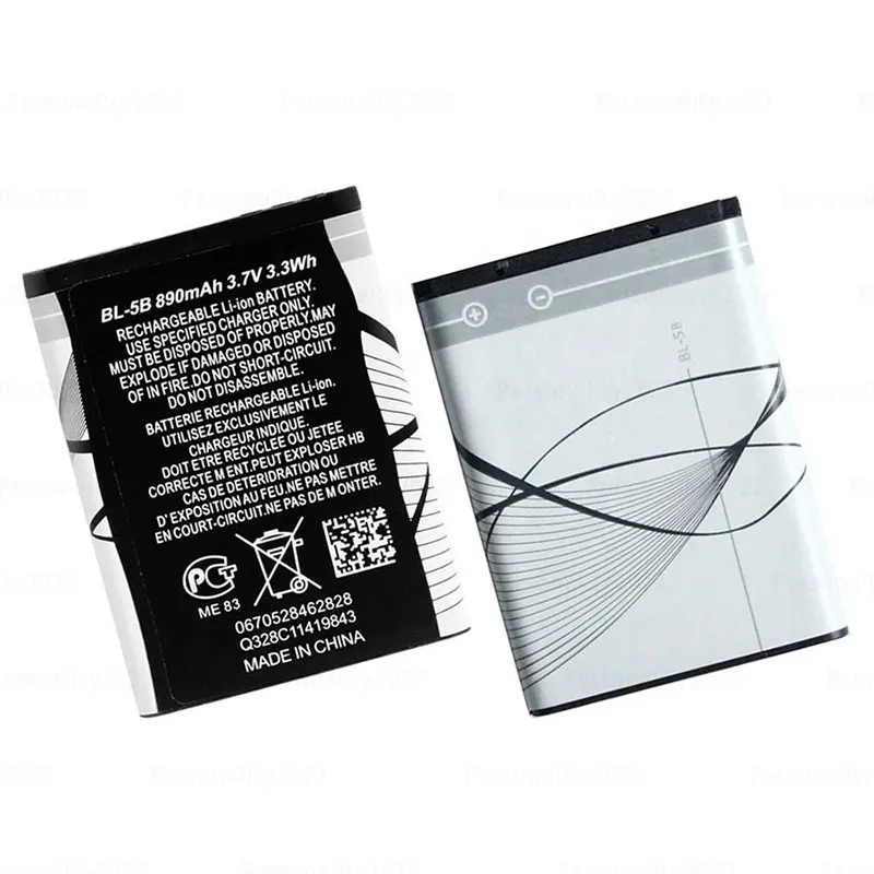 BL 5B 890mAh Battery 5300 5320 N83 6120c 7360 3230 5070 3220 Li Batteries Rechargeable for Mobile Phones Nokia Plug-in Speaker images - 6