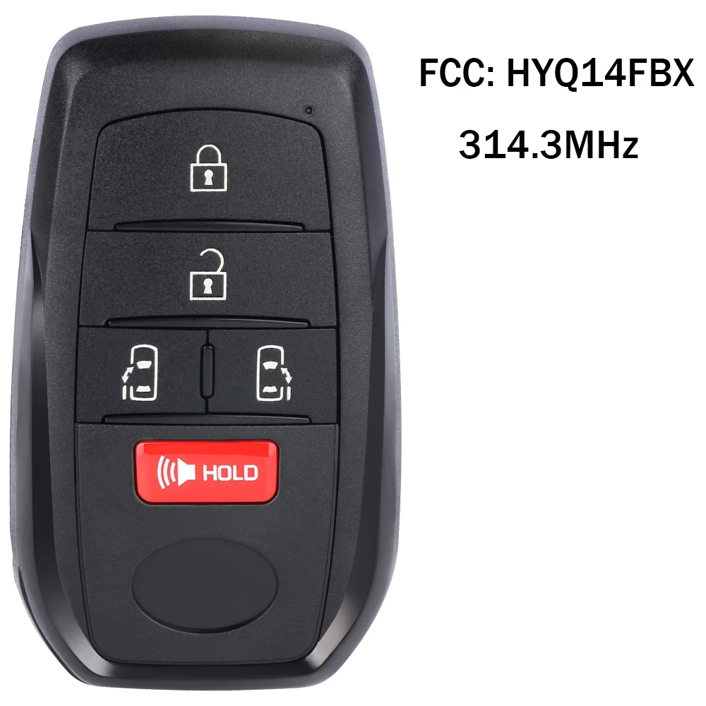 Dasbecan キーフォブ 交換用 トヨタ ハイランダー 2014-2019 スマート