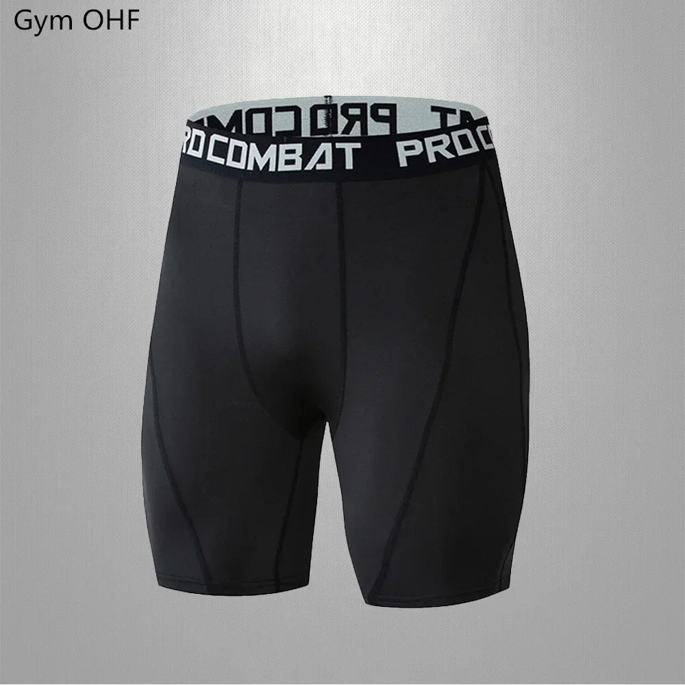 Men Sport Shorts Fitness Elastic Compression Tights Quick Drying Running Training Fitness Stretch Short Pants Men Fishing Shorts fishing shorts
