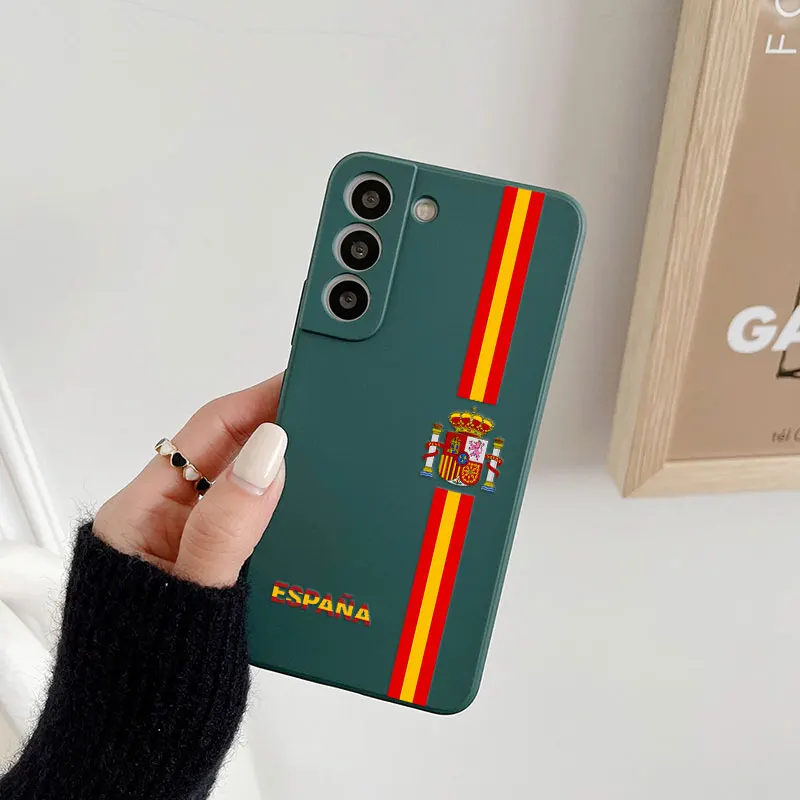 Spain Flag-Inspired Red and Yellow Line Phone Case Cover
