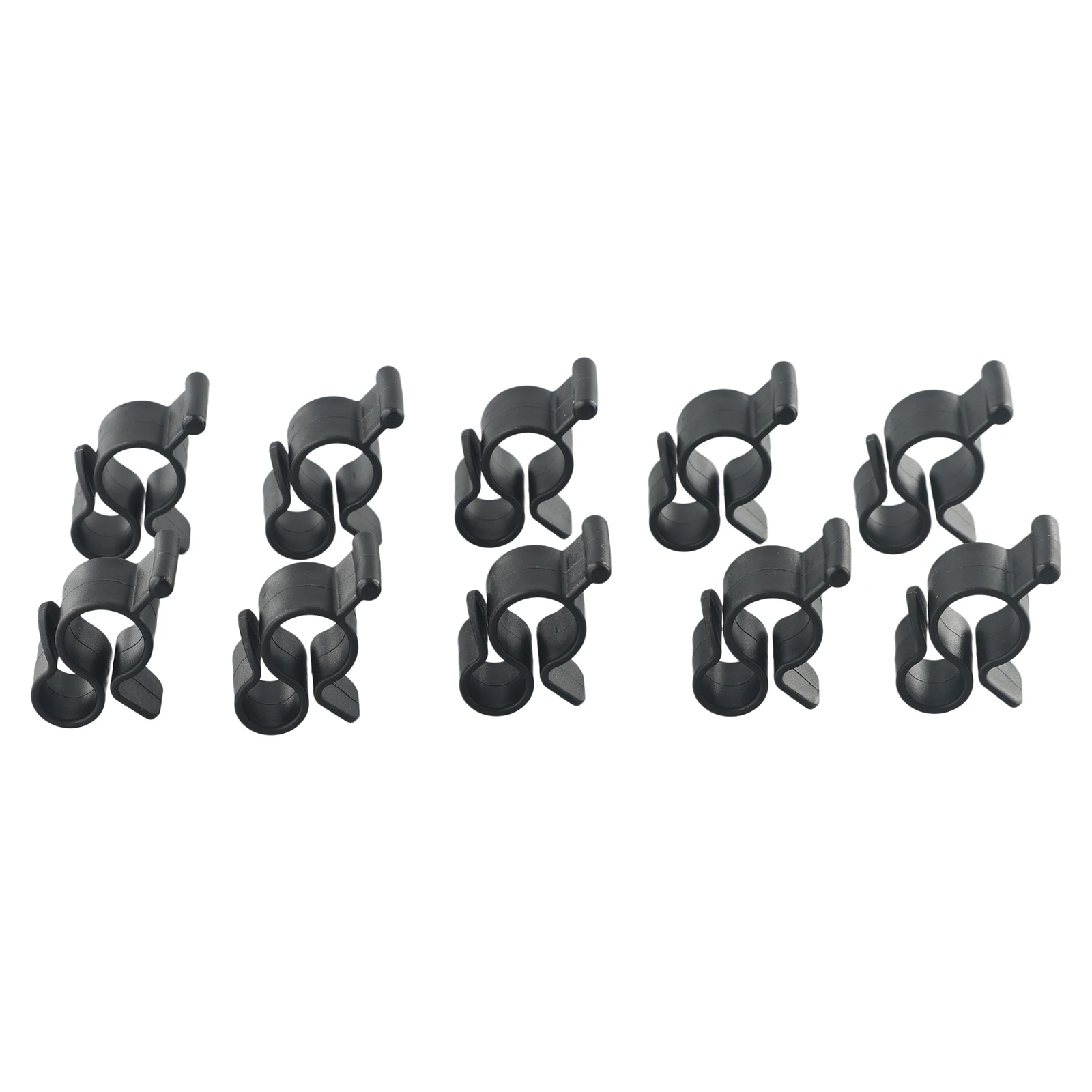 Two Hook Sizes Tent Hooks Hooks Clips 1.57x1.14inch 40x29mm Awning Rope Light Clips Black RV For Caravan Camper 10pcs 12v round rocker switch black mini round black on off switches for 2 pin spst camper van caravan motorhome