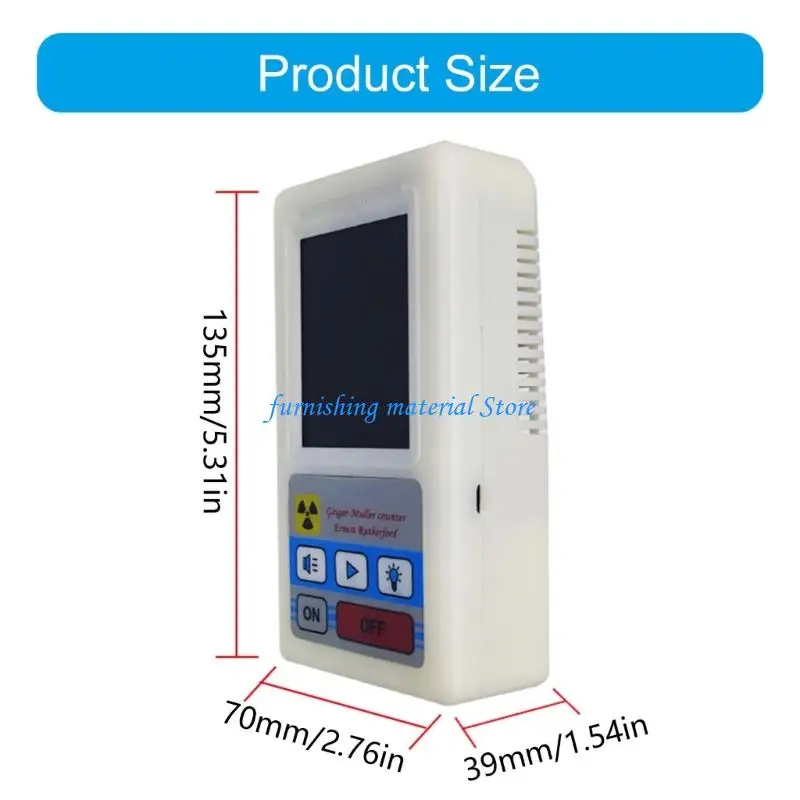 Y5GD 핵 방사선 검출기 산업 및 개인 안전을 위한 휴대용 가이거 계수기 디지털 디스플레이
