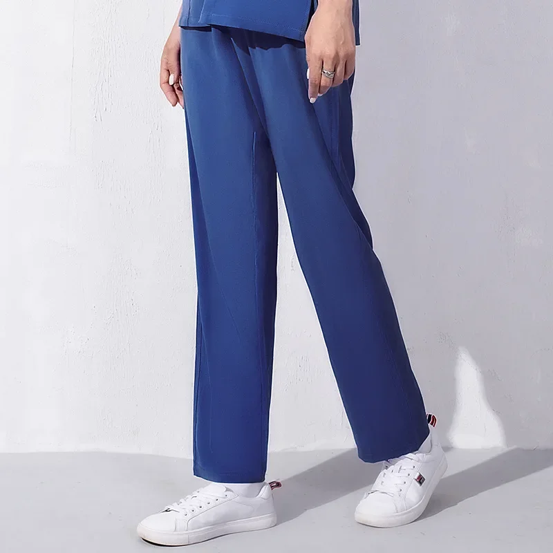 Solid Color Thin Breathable Stretch Medical Scrubs Pants Doctor Nurse Uniform Pants Dental SPA Nursing Medical Working Clothes high quality straight pants stretch beauty work pants doctor nurse uniform bottoms medical scrubs pants nursing trousers xs xxl