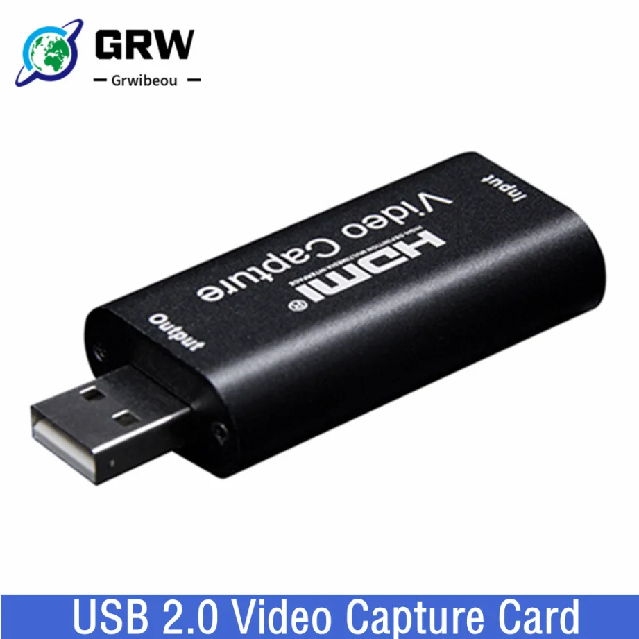 

USB 2.0 Video Capture Card 4K HDMI-compatible Video Grabber Live Streaming Box Recording For PS4 XBOX Phone Game DVD HD Camera