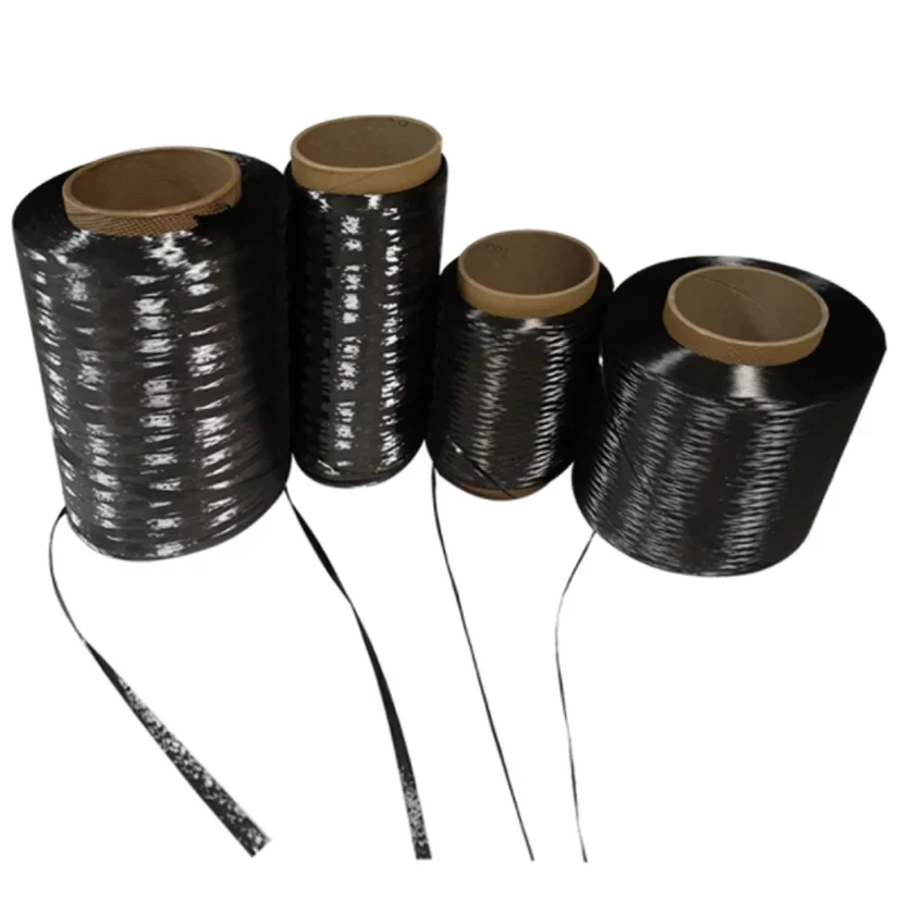 3K/6K/12K/24K Carbon Fiber Wire High Temperature Resistance Conductive And Tensile Resistance Conductive Heating Wire